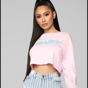 FASHION NOVA BABE CROP TOP😍